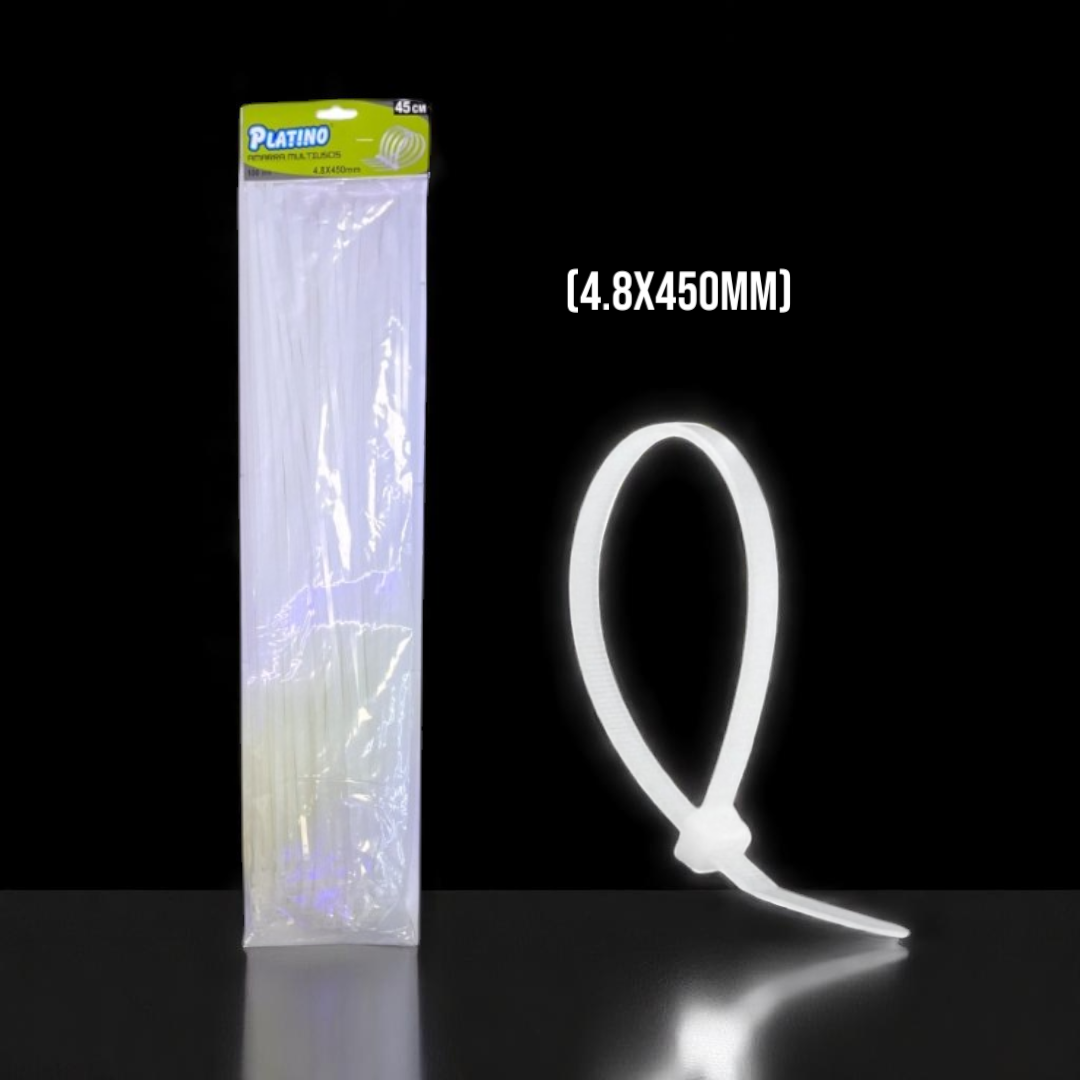 AMARRAS PLASTI BLANCA (4.8X450) AMARRAS PLASTI BLANCA (4.8X450)